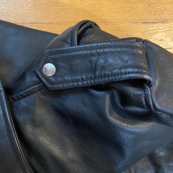 Vintage 80s Diamond Leathers Fringed Moto Jacket - Picture 8 of 13